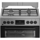 Готварска печка Beko FBSM62320TXD, Комбиниран, 4 котлона, 72 л, Електрическо запалване, Почистване с пара, Клас A, 60 см, Inox