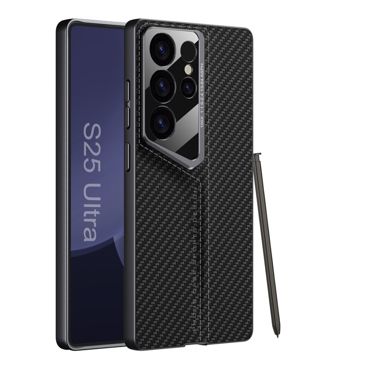 Samsung Galaxy S25 Ultra tok, Shield Agora ökobőr, karbon