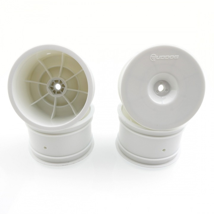 4 db hátsó tárcsa készlet RUDDOG 2.2 fehér 2WD/4WD (HEX 12 mm)