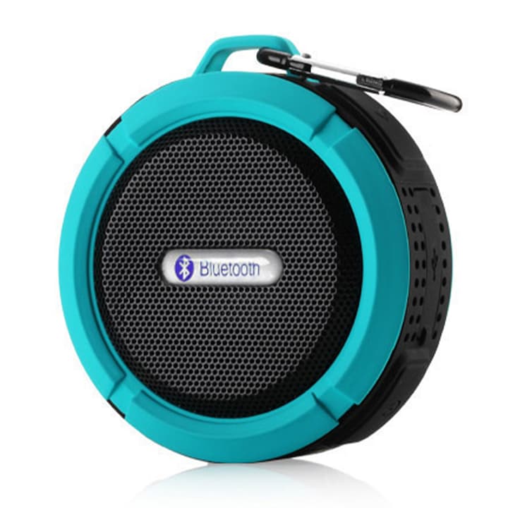 Boxa portabila TREXORA, mini wireless, impermeabila, albastra, Bluetooth 5.0, 80x35x100mm
