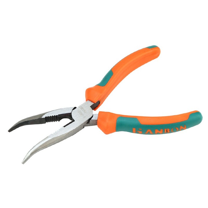 Клещи тип A с извит нос, двуцветна дръжка 7" - Hb741307