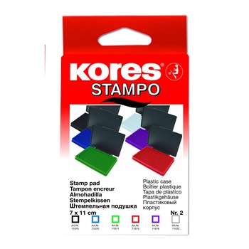 Tusiera din plastic Kores 7x11cm Albastru Tusiera din plastic Kores 7x11cm Albastru