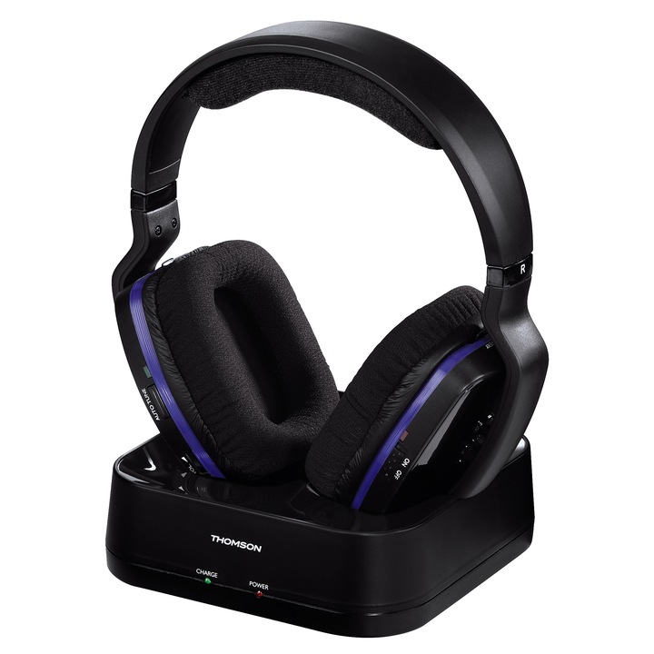 Thomson WHP3311BK fejhallgató, Wireless, Fekete