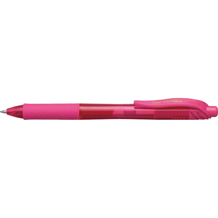 Roller cu gel Pentel EnergelX cu mecanism 0.7mm roz
