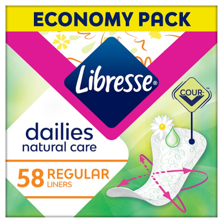 Libresse Dailies Natural Care tisztasági betét, 58 db