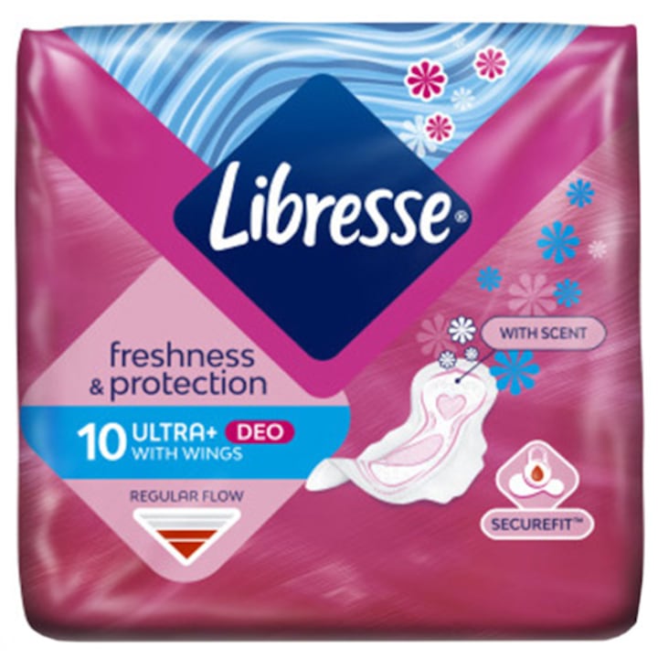 Libresse Ultra Normal Deo Fresh 10 Egészségügyi betét, 10 darab