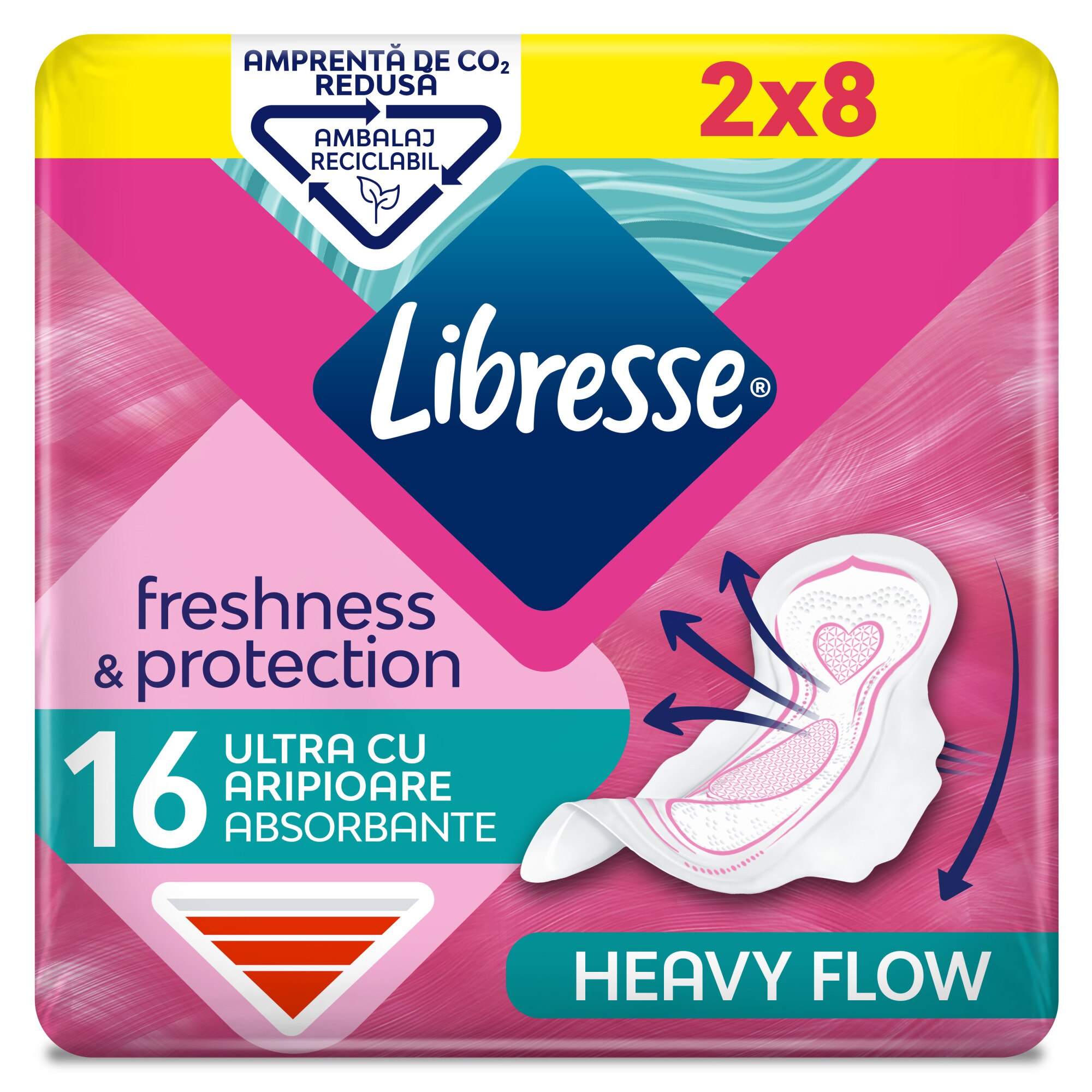 Absorbante Libresse Ultra Long Duo, 16 bucati