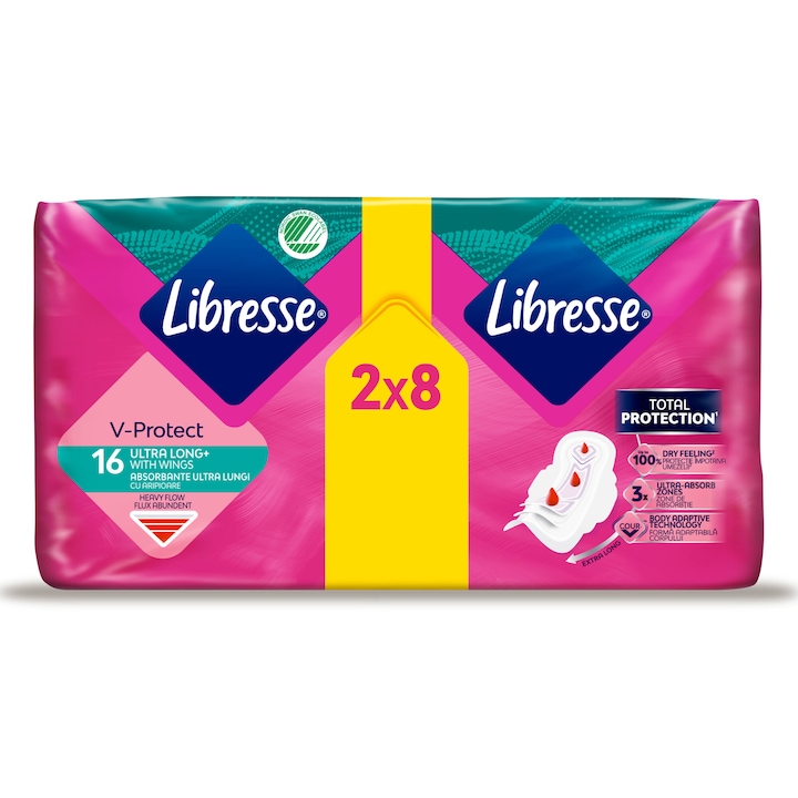 Absorbante Libresse Ultra Long Duo, 16 bucati