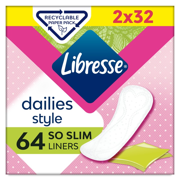 Libresse So Slim Duo tisztasági betét, 2x32 db