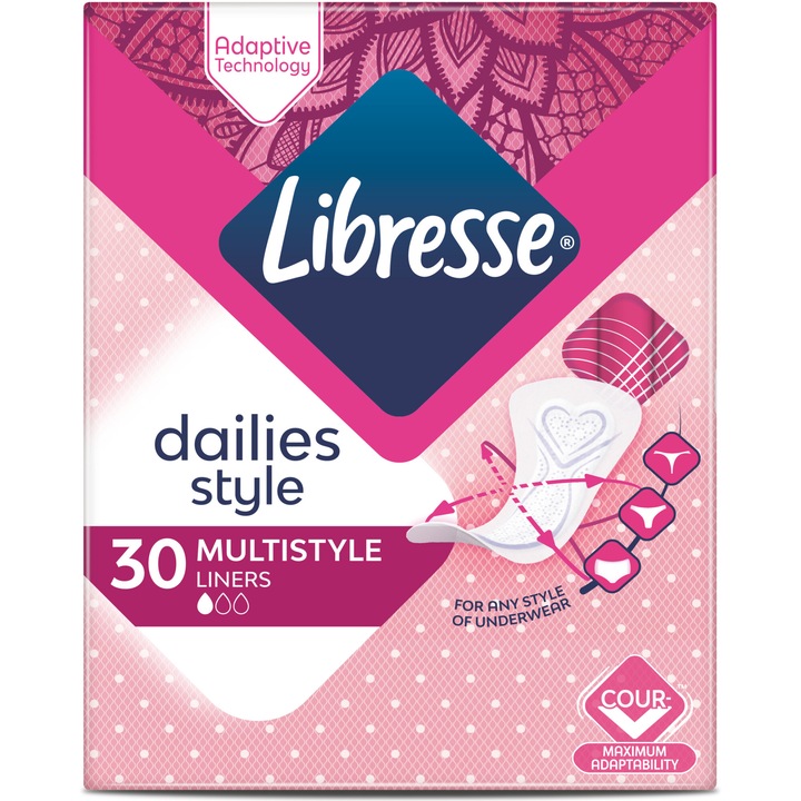 Ежедневни превръзки Libresse Multistyle 30, 30 бр