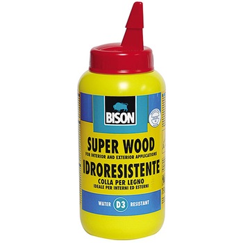 Adeziv pentru lemn Bison Super Wood D3, 750 g, Transparent Adeziv pentru lemn Bison Super Wood D3, 750 g, Transparent