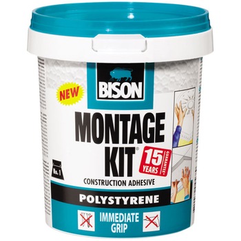 Adeziv pentru placi polistiren Bison Montagekit, 1 kg Adeziv pentru placi polistiren Bison Montagekit, 1 kg