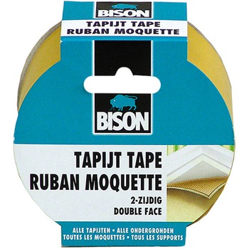 Banda dublu adeziva pentru fixare mochete Bison Carpet Tape, 10 m x 0.05 m Banda dublu adeziva pentru fixare mochete Bison Carpet Tape, 10 m x 0.05 m