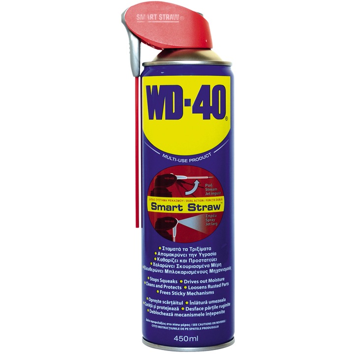WD-40 Smart Straw műszaki kenőanyag spray, 450 ml