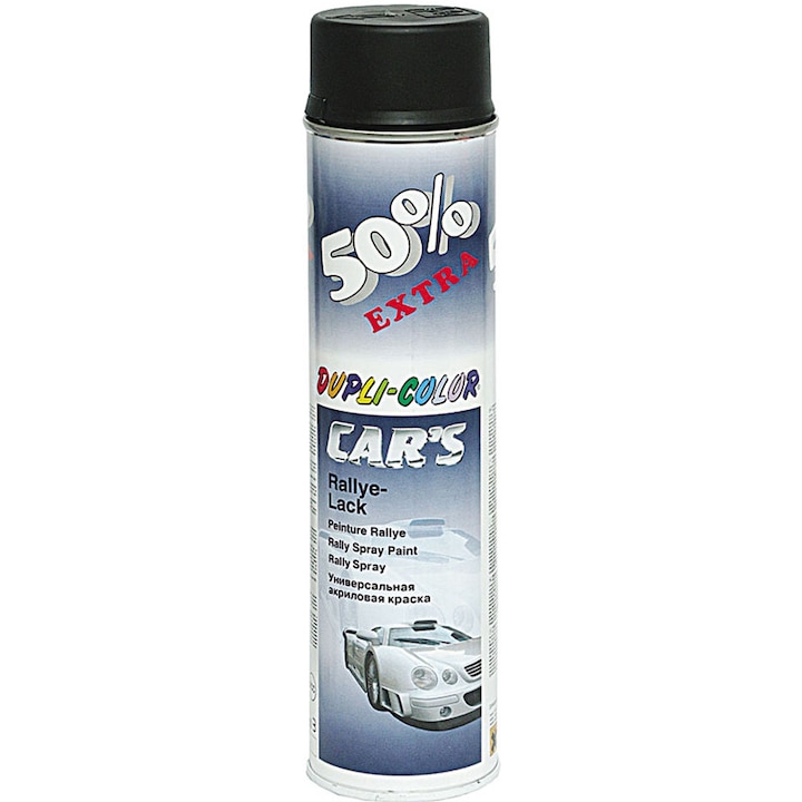 Dupli-Color Car's univerzális festék spray, 600 ml, Matt fekete