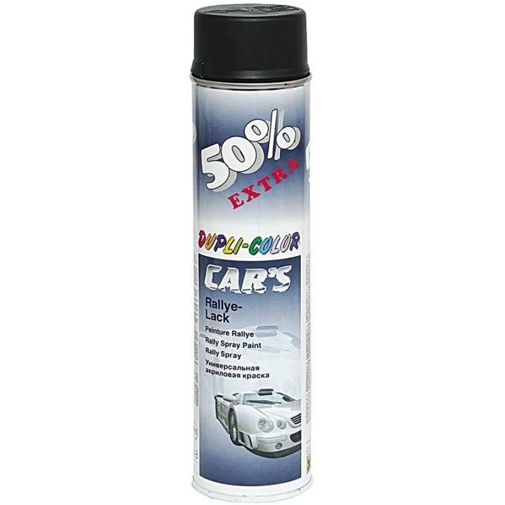 Spray vopsea auto, Dupli-Color, negru lucios, exterior, 600 ml