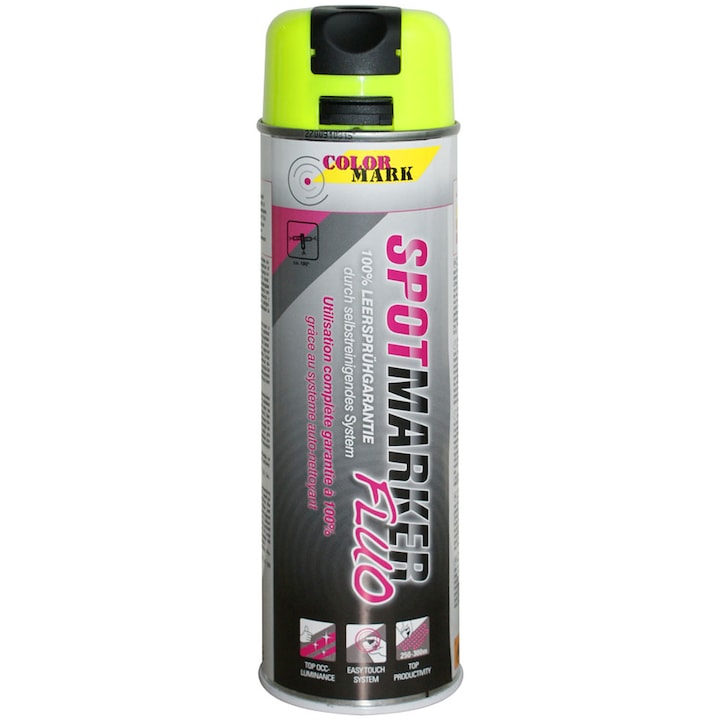 Spray marcaje industriale Dupli-Color, 500 ml, Galben fluorescent