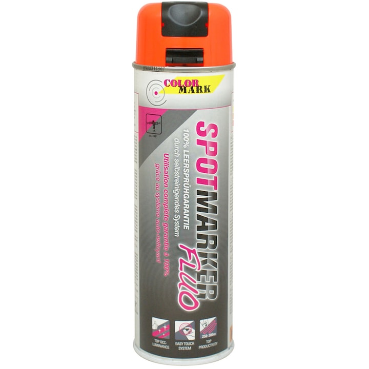 Spray marcaje industriale Dupli-Color, 500 ml, Portocaliu fluorescent