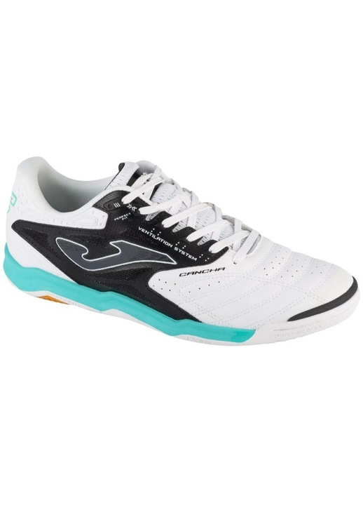 Ghete fotbal Cancha pentru teren sala CANS2502IN, Joma, 41 EU, Alb-Negru