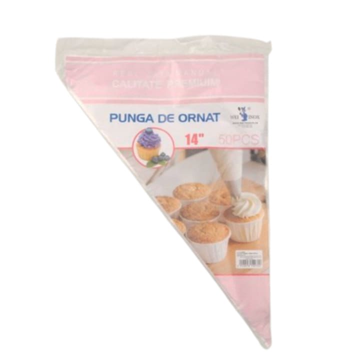 Set 50 posuri patiserie de unica folosinta, 33 cm