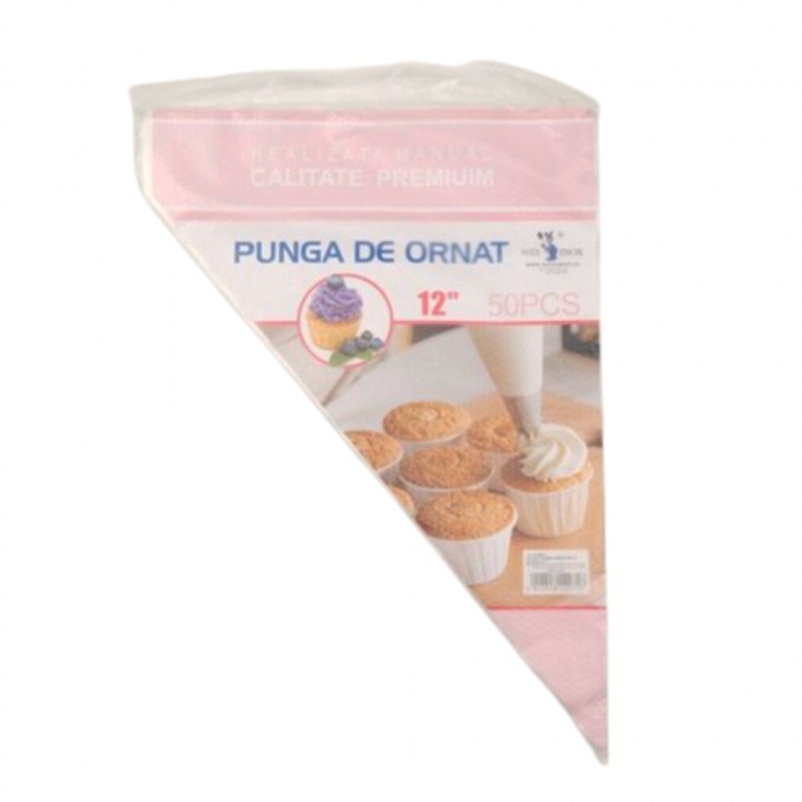 Set 50 posuri patiserie de unica folosinta, 30 cm