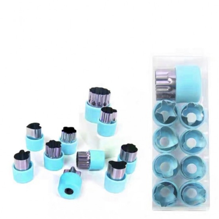 Set 10 duiuri ornat din inox, 4.5 cm