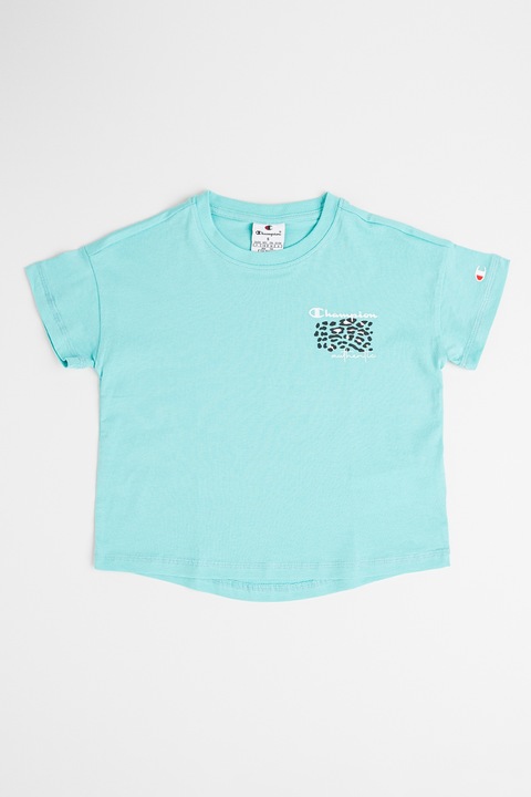 Champion, Logós pamutpóló, Fehér/Fekete/Türkiz