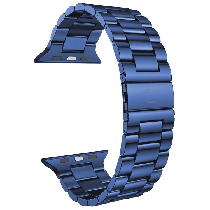 Okosóra szíj, Bizon Strap Watch Aura kompatibilis iWatch 49/46/45/44/42 mm, Kék
