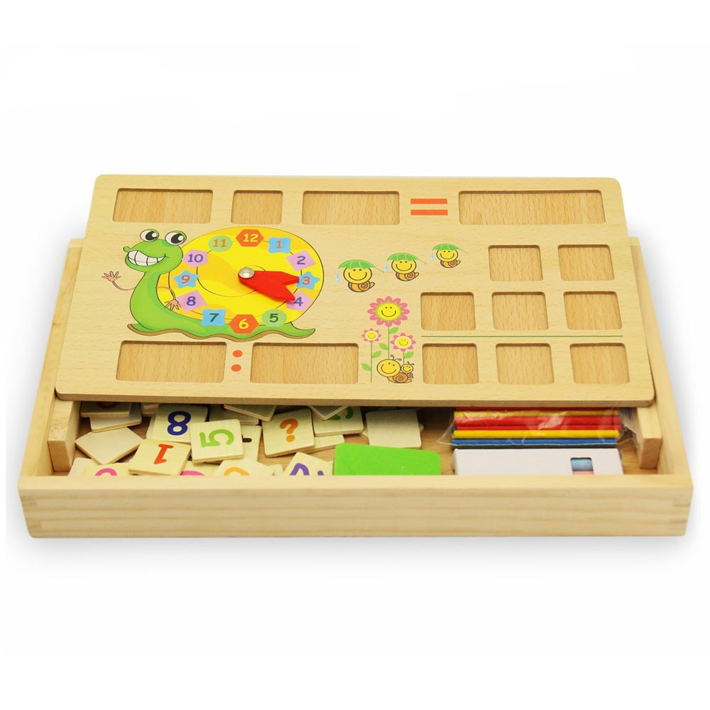 Tablita multifunctionala din lemn Matematica