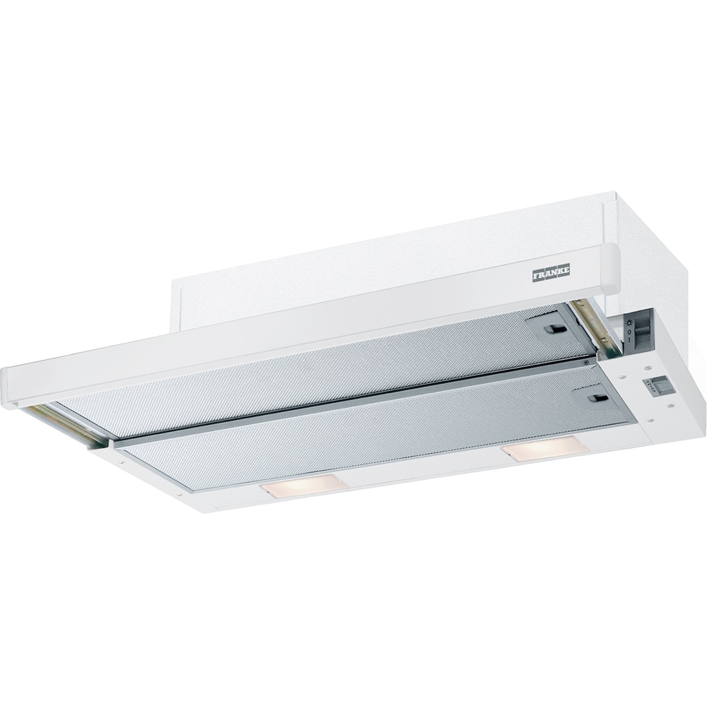Hota incorporabila telescopica Franke FTB 60 WH V2, Putere de absorbtie 310 mc/h, Iluminare LED, 60 cm, Alb