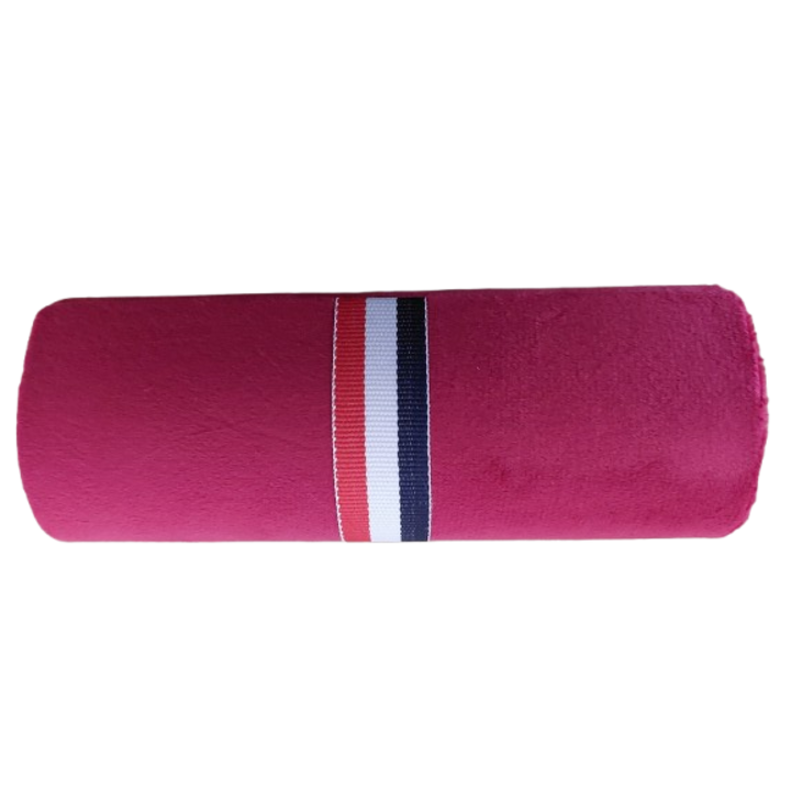 Toc ochelari, material catifelat, rosu