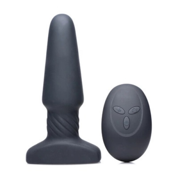 Анална тапа с дистанционно управление, XR Brands, 3 скорости, 5 модела на вибрация, силикон, водоустойчив
