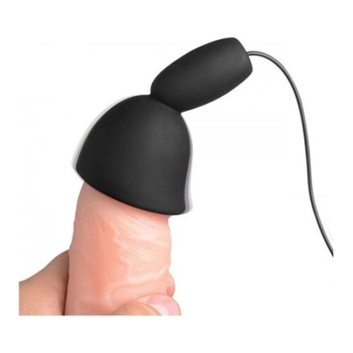 Péniszstimulátorok, XR Brands, 10 rezgésmód, szilikon, 2 db AAA elem