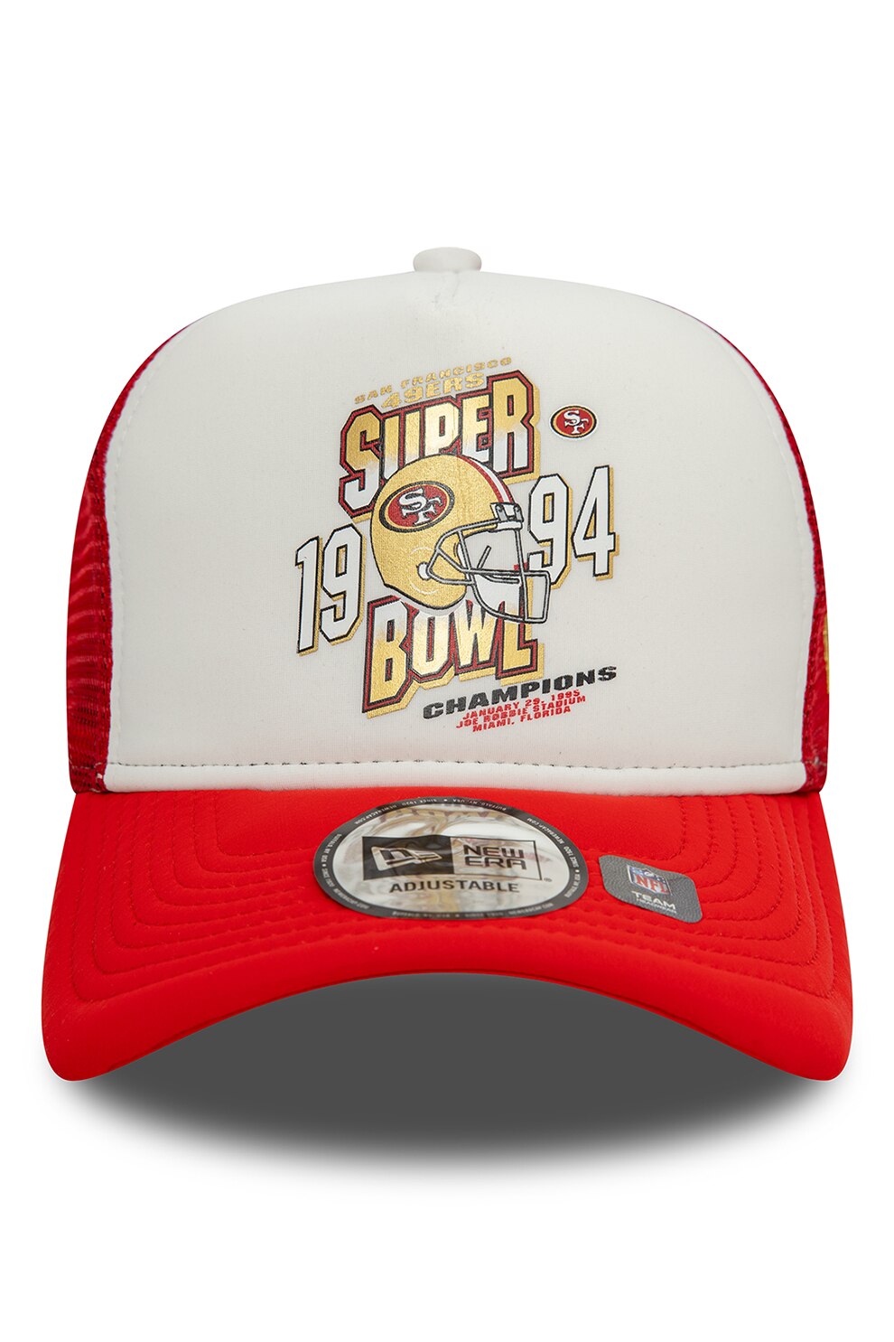New Era, Sapca baseball cu model, Rosu, Alb, 56-62 CM - eMAG.ro