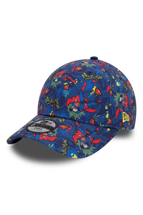 New Era,Sapca cu imprimeu Superman 9FORTY, Rosu, Verde marin, Bleumarin
