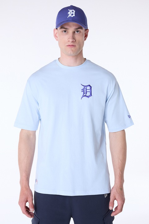 New Era, Памучна тениска с лого, Пастелносин/Кралско Синьо, S