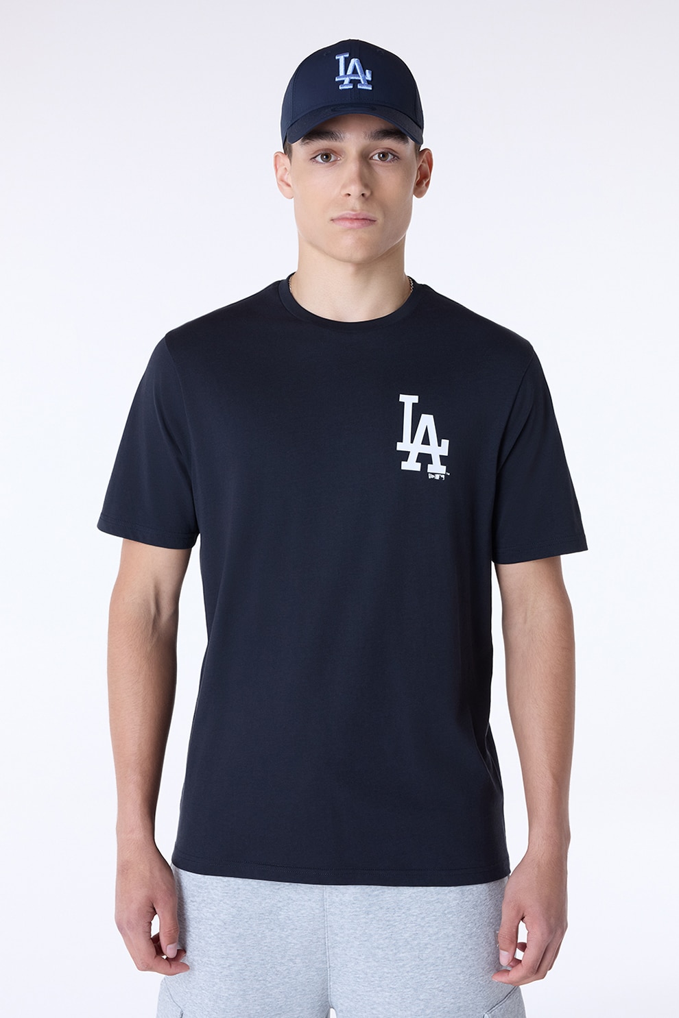 New Era, Tricou cu imprimeu text, Visiniu, Alb optic, Bleumarin, L