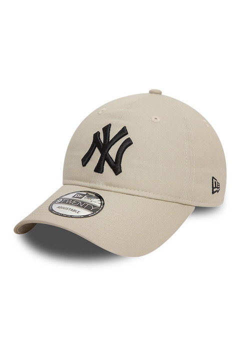 New Era, Sapca baseball cu monograma brodata, Negru, Grej