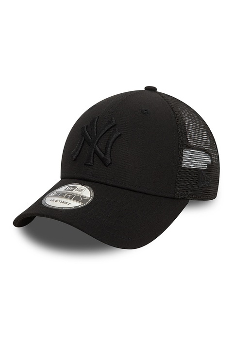 New Era, Sapca trucker cu monograma brodata, Negru