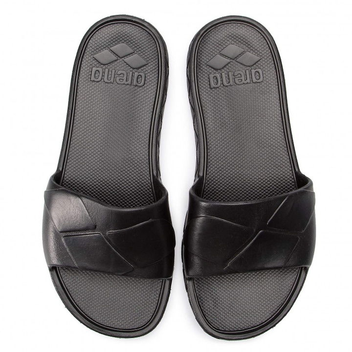 Slapi ARENA, unisex, negru, spuma EVA, anti-alunecare, 41 EU