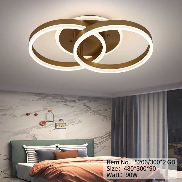 JIJU® Димируем LED полилей 90 W с дистанционно управление