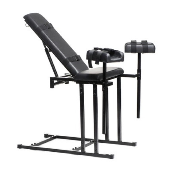 Scaun de bondage, XR Brands, set, reglabil, 199kg, negru