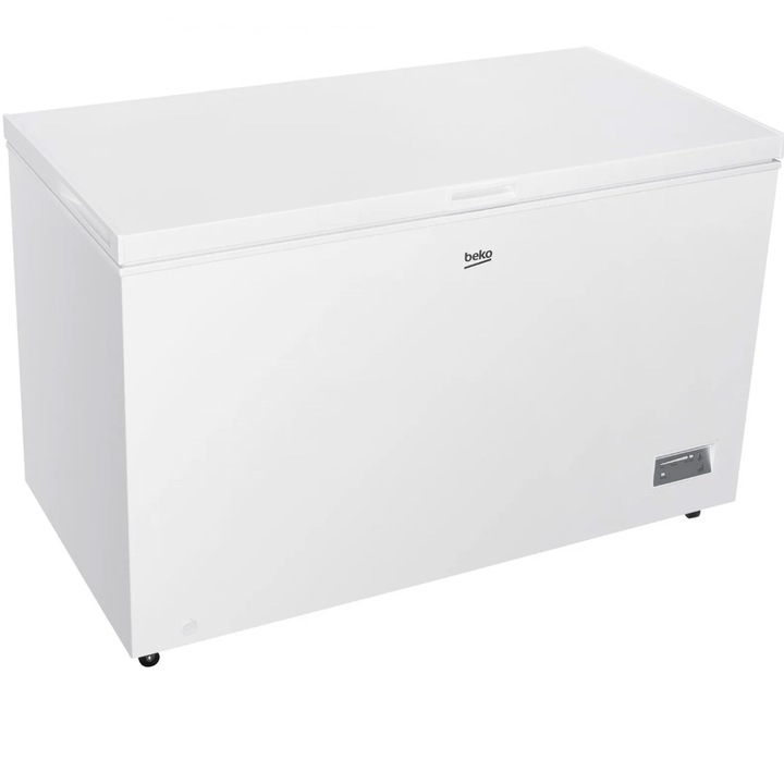 Lada Frigorifica Lada frigorifica Beko CF380EIWN, 371 l, Clasa E, Conditii extreme, Inghetare rapida, Alb