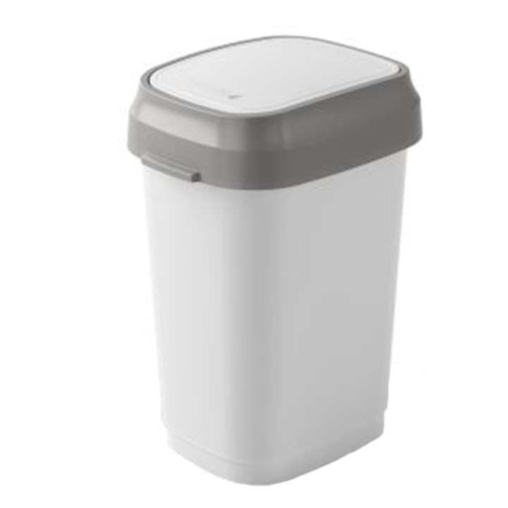 Cos gunoi KIS Dual Swing, Alb, S