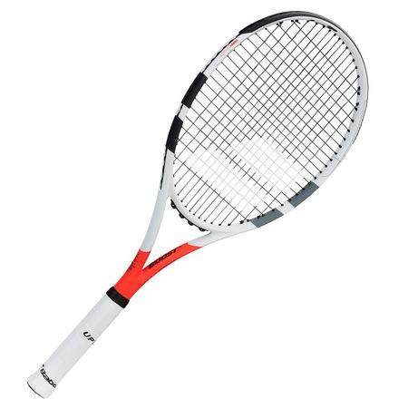 Тенис ракета Babolat Boost Strike, Бяла/Червена, 3, Наплетена - eMAG.bg