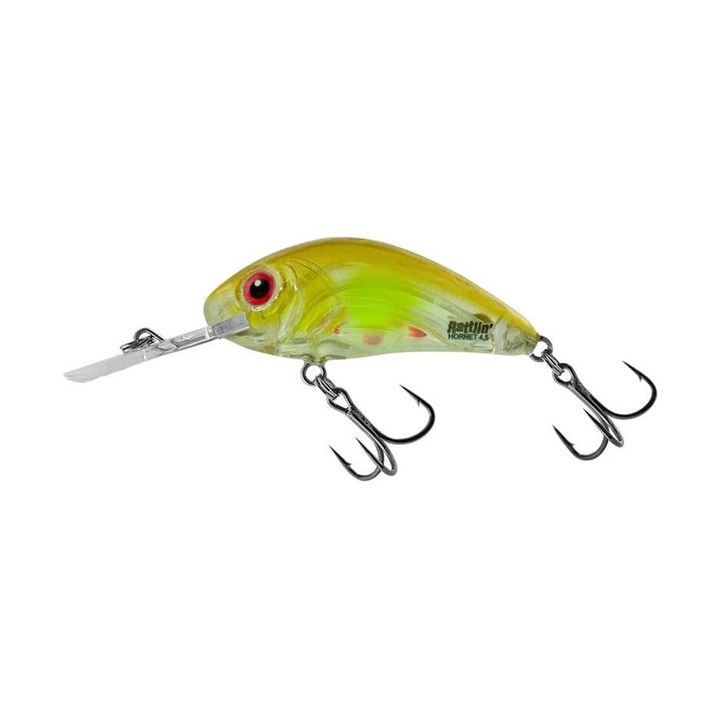 Salmo Rattlin Hornet 5,5 cm mesterséges csali, úszó, CLEAR AYU, rakétarendszer, 3D