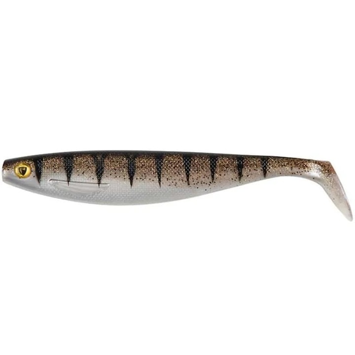 Fox Pro Shad 2 Műcsali, 10cm, Csillámos Sügér, Natúr Színű Szett