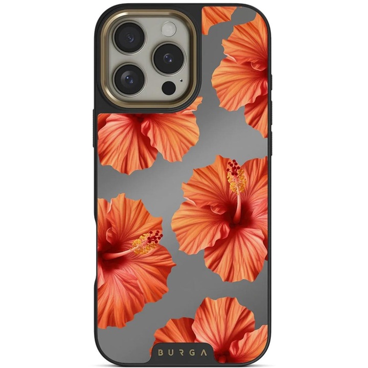 Husa Burga Elite Mirror Magsafe Gold Bonita compatibila cu iPhone 16 Pro Max