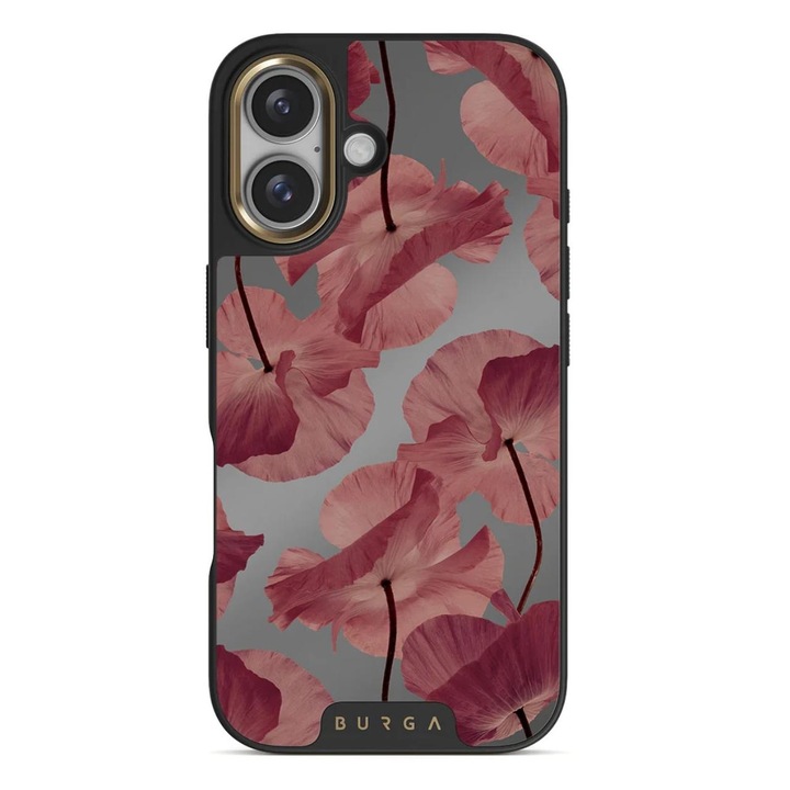 Husa Burga Elite Mirror Magsafe Gold Tender Kiss compatibila cu iPhone 16