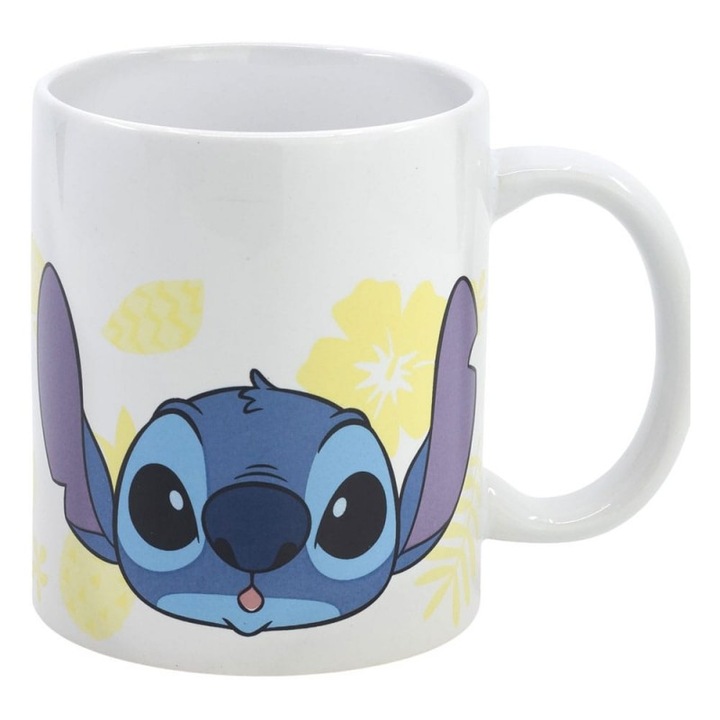 Lilo és Stitch kerámia bögre, ananász adaptáció, 325 ml